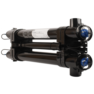 UV-Desinfektionsgerät mit zwei Röhren zur Wasseraufbereitung.
